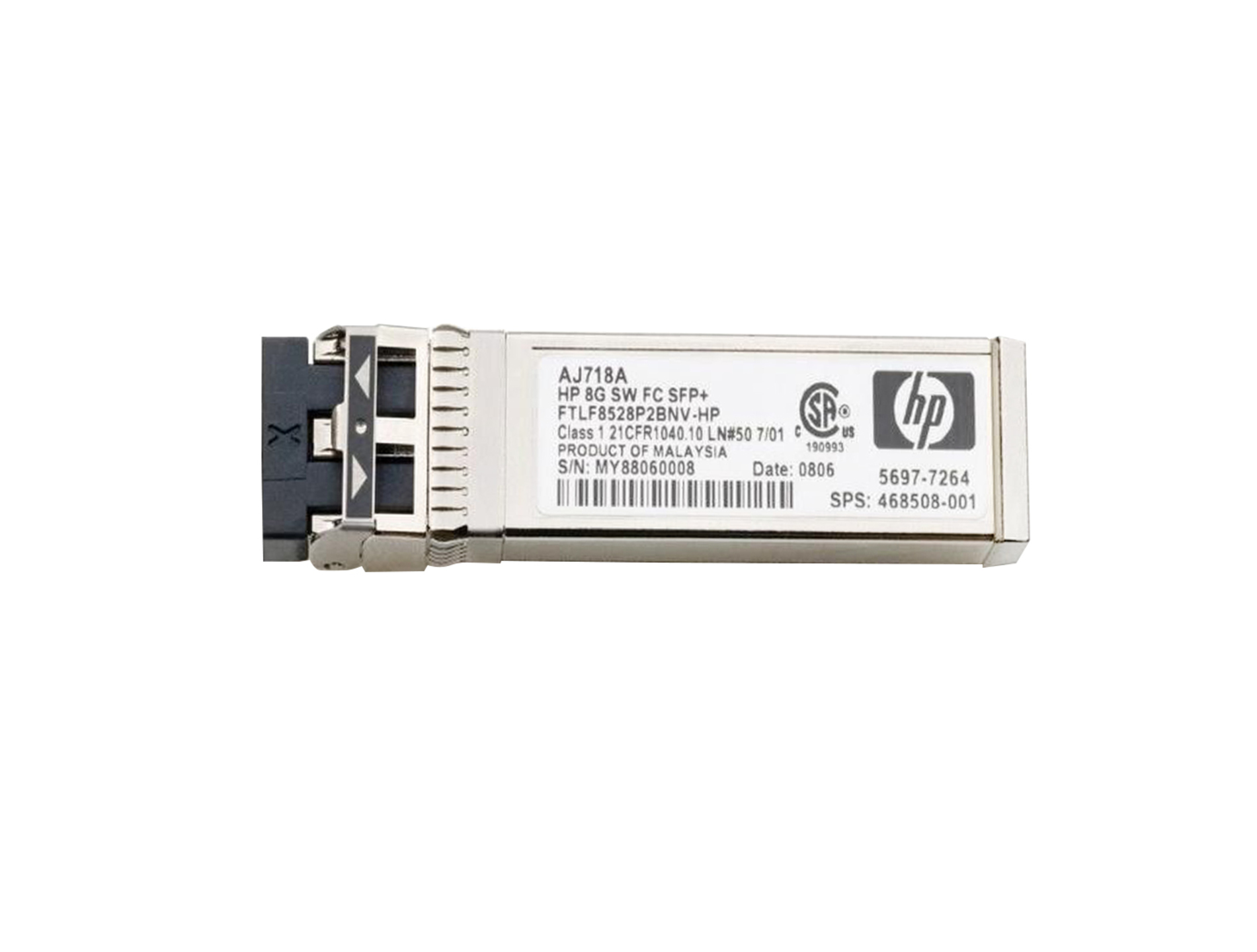 FC SFP+ HP 8GB LC SW MMF AJ718A
