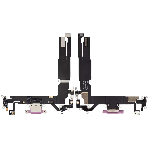 Charging Port Flex Cable For iPhone 16 (Premium) (Pink)