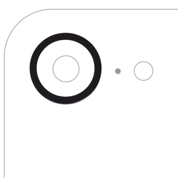 Back Camera Bezel Ring Only For iPhone 16e (Black)